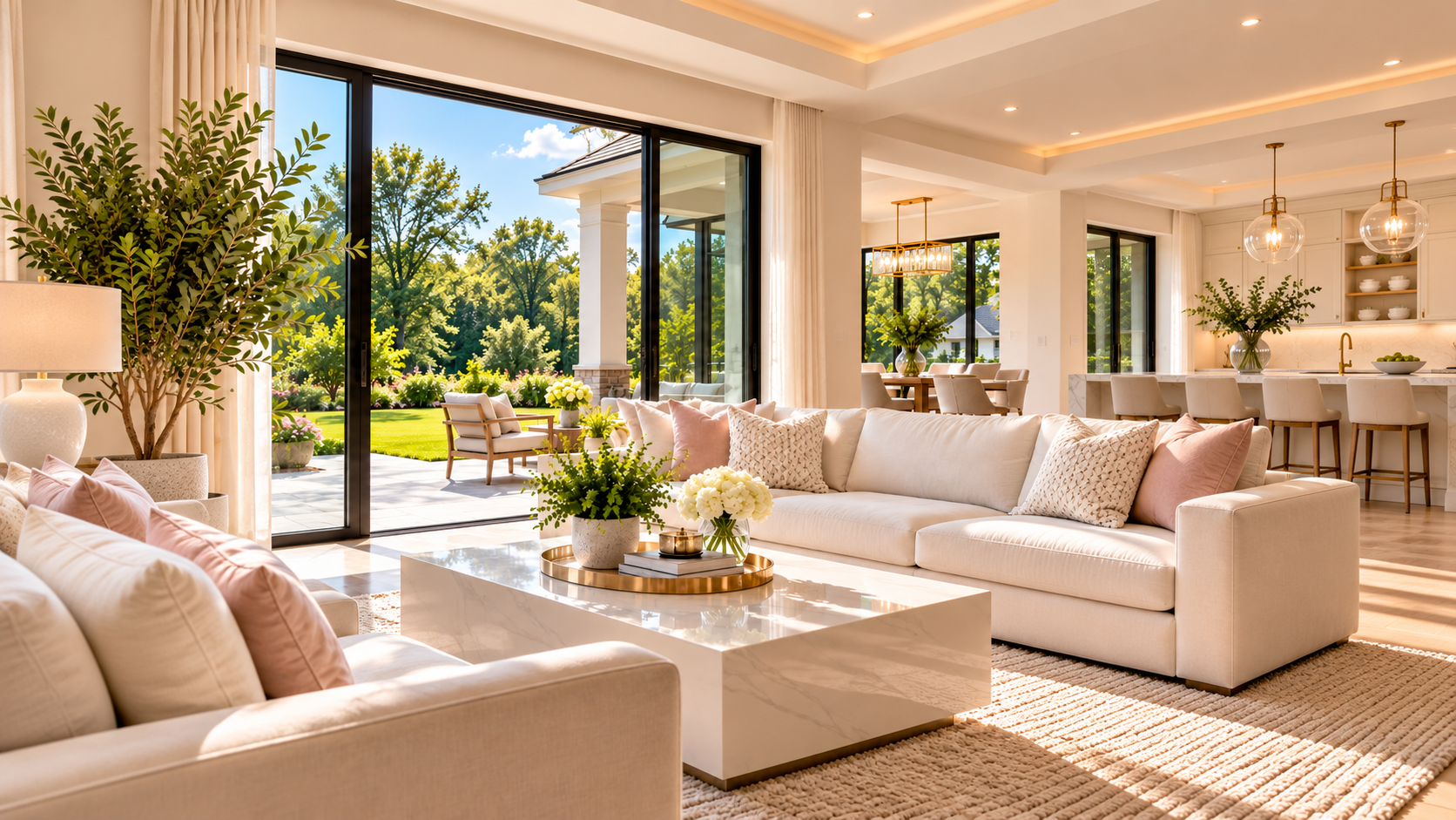 EBM Cleaning Services professional at work in a bright home